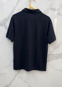XL-SIZE  Stretchable Classic Black Polo T-Shirt