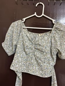 back tie crop top