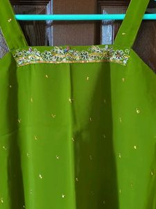 Green Embroidered kurti