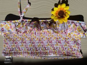 Zara Floral Smocked Bikini Set