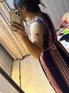 Maxi Dress with Embellished Neckline🎀🦋