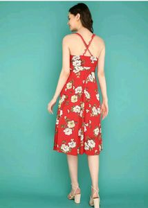 🍂🍁Red Floral Sundress
