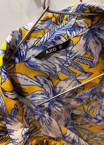 Floral Print Button-Up Shirt
