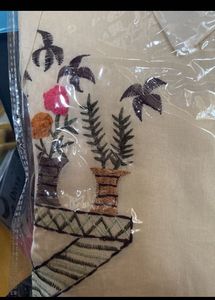 Cream Embroidered Shirt