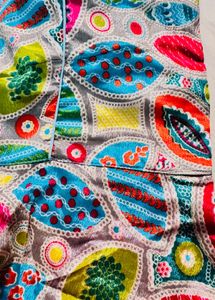 Vibrant Geometric Print Blouse