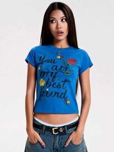 Blue "You are my best friend" Graphic Tee