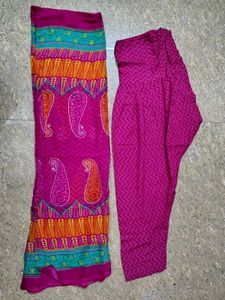 Vibrant Printed Dress Material Set