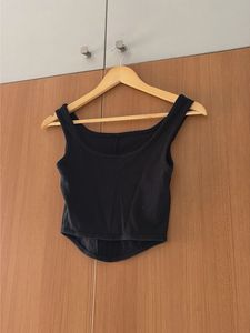 Black Corset Style Tank Top