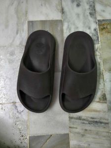 Comfortable Dark Brown Slides