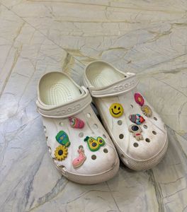 crocs white baya clogs