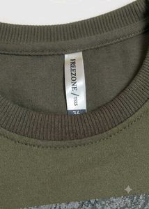 Men's Olive Green Graphic Sweatshirt