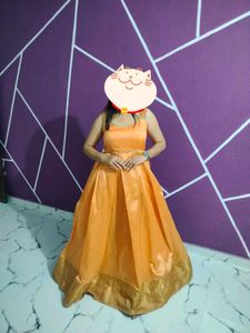 Elegant Orange  gown