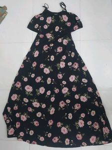 floral trending long slip dress