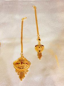 Exquisite Gold Maang Tikka Set ( pack of 2)