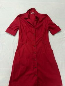 MANGO Red Dress