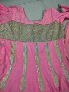 Pink Anarkali kurta