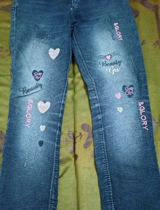Cute Embellished Denim Jeans