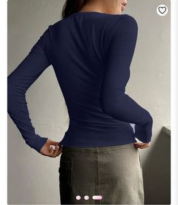 Stylish Navy Long Sleeve Top