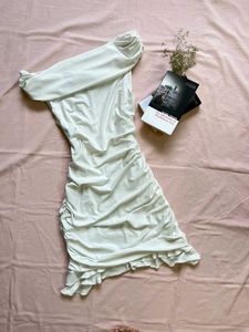 Chic Off-Shoulder Ruched Mini Dress