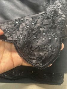 Elegant Black Saree with Sequins