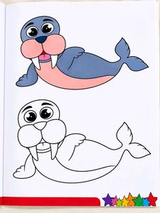 kids colouring activity book for children
