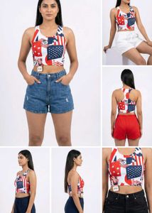 Trendy Graphic Crop Top