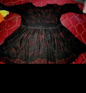 New Soft Net pretty black top upto XL