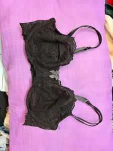 Elegant Black Lace Bra