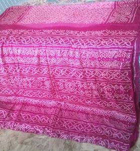 BRAND NEW Bandhani silk saree set