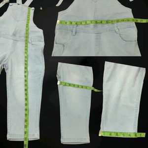 Light Wash Denim Overalls