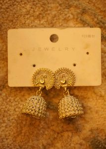 White Peacock Jhumka