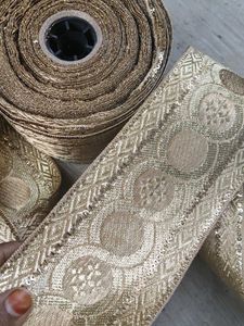 Gold Sequin Lace Trim