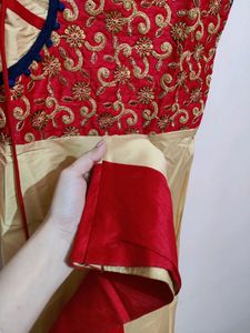 Red &amp; Blue Flare - Party Gown