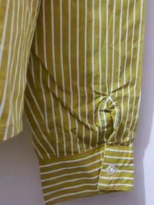 Mustard Yellow Lined Shirt