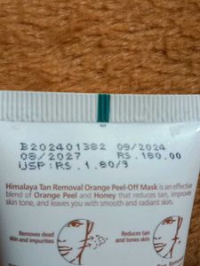 Himalaya Tan Removal Orange Peel-Off Mask