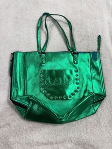 Shiny Green "GAUDI" Tote Bag