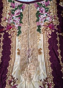 Elegant Purple Floral Kurta Set