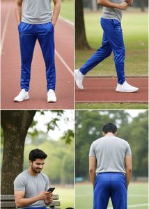 Blue Track Pants