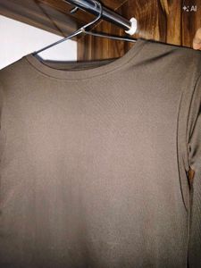 Classic Brown Round Neck T-Shirt