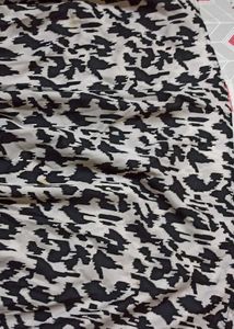 Chic Black &amp; White Print Dress