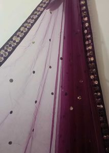 Purple Sequin Lehenga