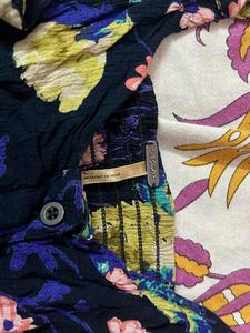 Flowy Floral Print Mini Dress