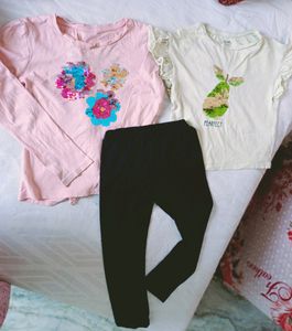 Beutiful Sitara Top With Black Leggings