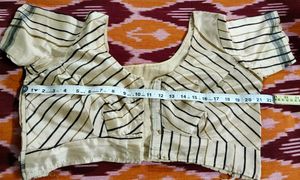 Elegant Striped Art Silk Blouse