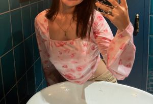 Floral Print Long Sleeve Top