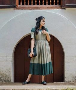 Elegant Striped Kurta Dress - All size