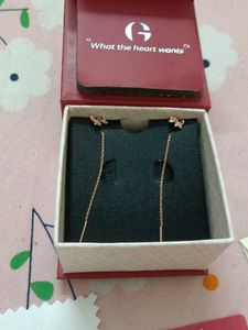 Rose Gold Butterfly Sui Dhaga Earrings