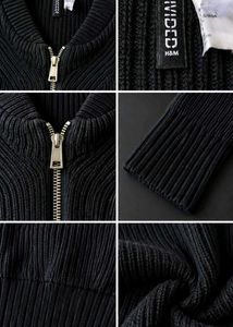 BLACK RIBBED ZIP-UP CROPPED BOMBER JACKET