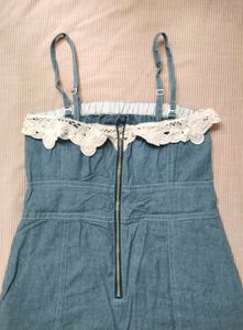 Denim Lace Dress
