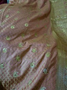 Elegant Golden Saree